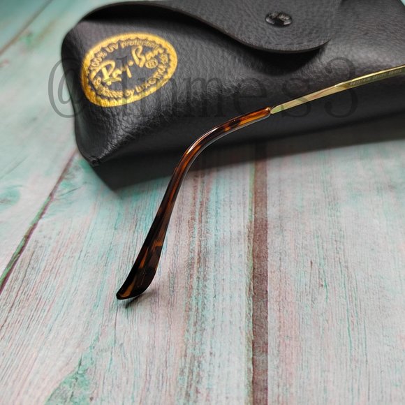 🐔RayBan Gold Frame Green Lens 58mm RB3574-N Sunglasses - Picture 6 of 7
